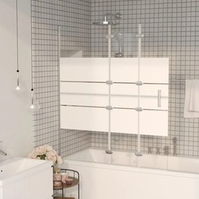 150739 vidaXL Divisória de chuveiro dobrável ESG 120x140 cm branco