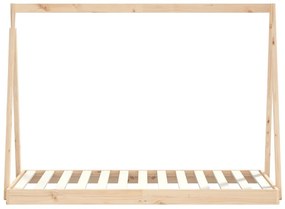 Estrutura de cama infantil 80x160 cm pinho maciço