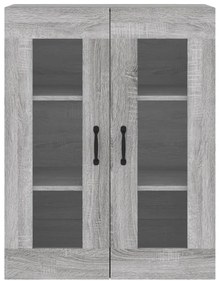 Móveis de parede 2 pcs derivados de madeira cinzento sonoma