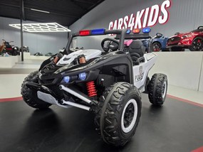 Buggy infantil 24V de Patrulha Policia, pneus de EVA, assento em pele Preto
