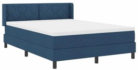 Cama Box com Colchão - Azul 140 x 190 cm, Tecido
