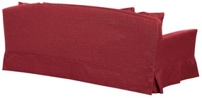 Capa de sofá 3 lugares vermelha GILJA Beliani