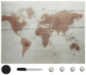 vidaXL Quadro magnético em vidro para parede 80x60 cm