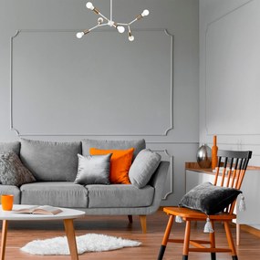 Candeeiro Chandelier Sparrow – Branco – 67 x 67 cm