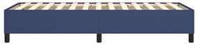 Estrutura de cama sem colchão 90x190 cm tecido azul