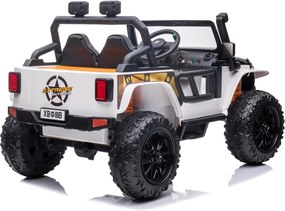 Jipe elétrico para Crianças 24V 4x4 Jeep Monster Rodas de espuma EVA, assento Couro ecológico Branco