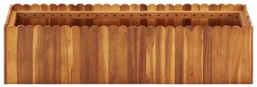 Vaso/floreira de jardim 100x30x25 cm madeira de acácia maciça
