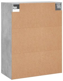 Armário de parede 69,5x34x90 cm cinzento cimento