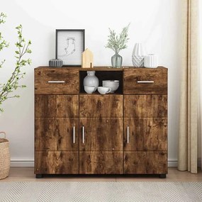 vidaXL Buffet Carvalho fumado 88.5 x 30.5 x 73 cm Madeira processada