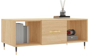 Mesa de centro 102x50x40 derivados de madeira carvalho sonoma