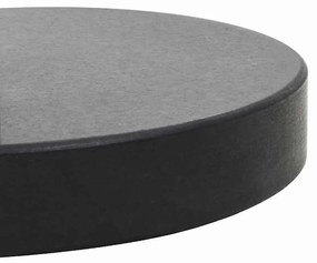Base de guarda-sol redonda granito 28,5 kg preto
