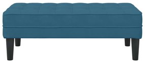 Banco Azul 113x57x39 cm Veludo
