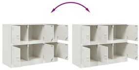 Aparador 99x39x73 cm aço branco