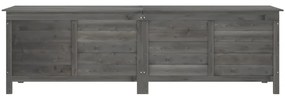 Caixa arrumação p/jardim 198,5x50x56,5cm abeto maciço antracite