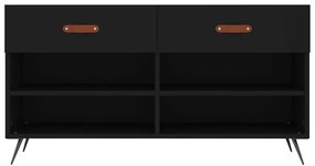 Banco sapateira 102x35x55 cm derivados de madeira preto