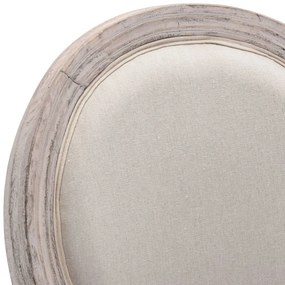 Bancos de bar 2 pcs linho branco