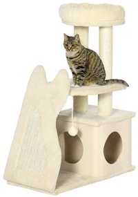 HOMCOM Árvore Arranhador para Gatos Pequenos Altura 83cm Torre para Ga