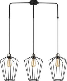 Candeeiro de Teto Fener – Preto – 90 x 25 cm