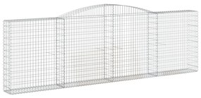 Cestos gabião arqueados 25 pcs 400x30x120/140 ferro galvanizado