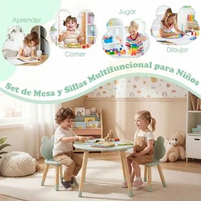 Conjunto de mesa e cadeiras crinças em forma de rã, com pernas de madeira, para sala de aula, creche, casa, trabalhos manuais e aprendizagem, a partir