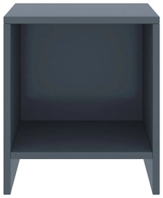 Mesa de cabeceira 35x30x40 cm pinho maciço cinzento-claro