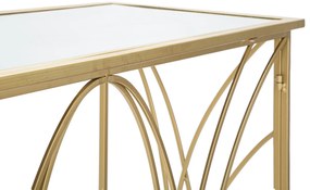 MESA CONSOLA EXY 120X40X80 CM DOURADO