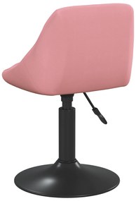 Cadeira Alta Rosa 46x44x(62,5-77,5) cm Veludo
