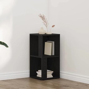 vidaXL Prateleiras de Canto Carvalho preto 33 x 33 x 67 cm