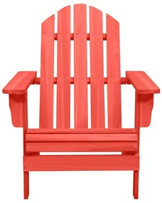 Cadeira Adirondack para jardim abeto maciço vermelho