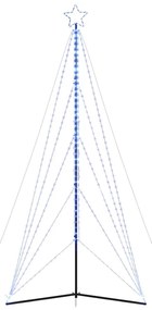 LED Árvore de Natal 615 LEDs Azul 404,5 cm