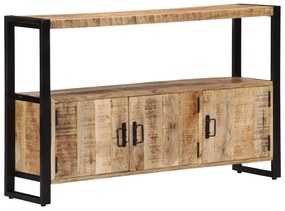 Armário lateral 120x30x75 cm madeira de mangueira maciça