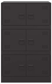 Aparador 67x39x107 cm aço preto