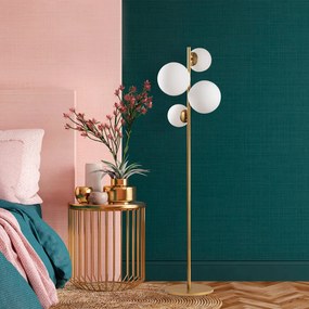 Candeeiro de Pé Fazli – Dourado – 33 x 33 x 162 cm