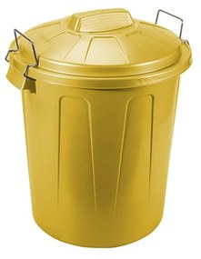Balde Lixo com Asa Plástico 100l 75X54X50cm Amarelo