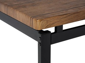 Conjunto de refeição 4 lugares castanho e preto ARLINGTON Beliani