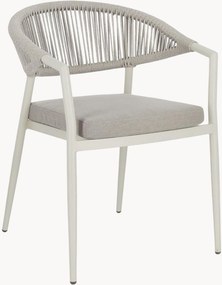 Cadeiras empilháveis para jardim com apoio de braços Millor, conjunto de 4