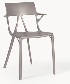 Cadeiras com braços em plástico A. I., conjunto de 2
