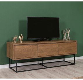 Conjunto de Mobiliário de Sala de Estar Laxus – Nogueira/Preto – Unida