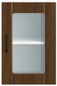Armário de parede cozinha porta vidro Lucca carvalho castanho