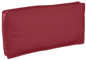 vidaXL Almofada de Palete para Assento e Costas Bordô 120x60x12 cm em Tecido Oxford