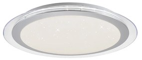 Candeeiro de teto branco com LED com controlo remoto - Meidan Moderno