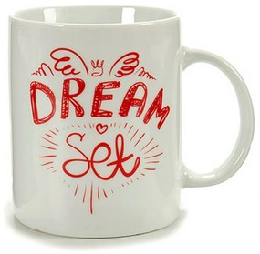 Caneca Vermelho Porcelana dream