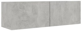5 pcs conjunto de móveis de TV derivados madeira cinza cimento
