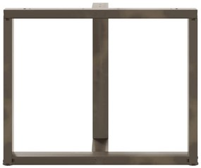 Pés de mesa de jantar em forma de T, 2 peças, preto, 90x35x(72-73) cm,