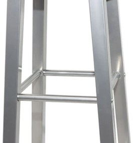 Bancos de bar 4 pcs MDF prateado e castanho