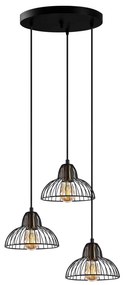 Candeeiro de Teto Dopo – Preto Antigo – 44 x 44 x 114 cm