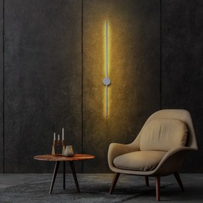 Lâmpada de Parede Sword - Cinza - 91x10x7cm