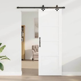 Porta Deslizante vidaXL com Conjunto de Ferragens 'ORKDAL'Madeira Sóli