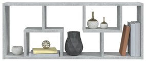 Estante de parede 36x16x90cm derivados madeira cinzento cimento