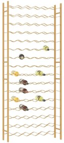 Garrafeira para 96 garrafas metal dourado
